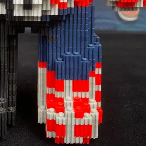 Medium Spider Bear Building Blocks, Secret Compartment 18 × 9.5 × 6 Inches, 3.3lb, Gift for All Ages