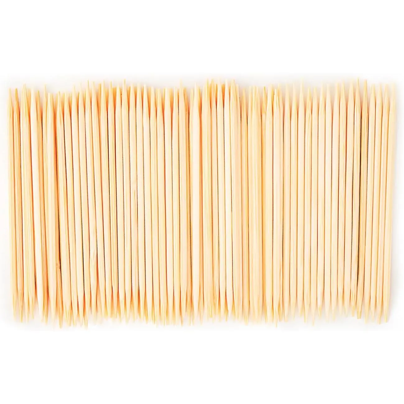 600 Count  Toothpicks for  Cleaning, Appetizer, Olive, Barbecue, Fruit, Double-Points Wooden Toothpick.