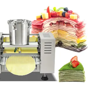 Kolice Commercial Automatic Mille Crepe Cake Making Machine, Egg Skin Crepe Machine, Thousand Layers Cake Skin Maker-Crepe Dia.: 10”, Crepe Thickness: 0.016” to 0.047”