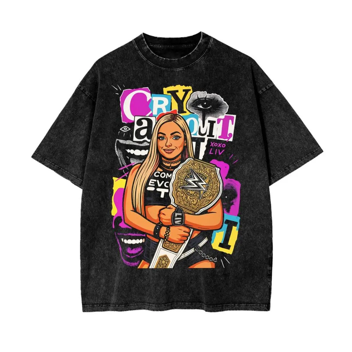 Liv Morgan Wash T-Shirt, WWE Women’s Champion Tee, Cry About It, Vintage Graphic T-shirt, Fighter Shirt, Wrestling Sport Hoodie, Gift For Her