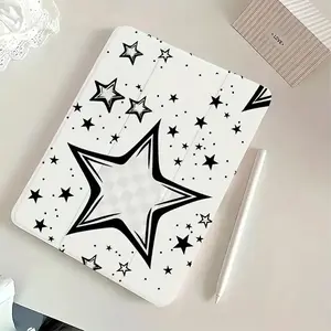 Starry Tablet Case with Adjustable Stand and Pen Slot, Foldable Non-Slip TPU Case, Suitable for Samsung, iPad mini, iPad Air, iPad Pro/iPad 10th and 11th Generation iPad Cases