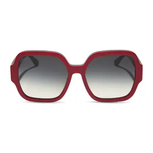 DIONNE - RED + GREY GRADIENT SUNGLASSES