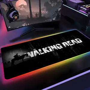 The Walking Dead Mouse Pad Gamer Rgb 1000×500mm 900×400mm 800×400mm 600x300mm Desk Mat Back Light Led Mousepad Setup Gaming Accessories Deskmat Big Mousepad Backlight