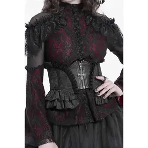 Mourning Hour Victorian Underbust Corset [Black]