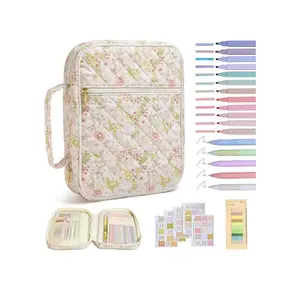 Multi-Style Quilted Cotton Book Storage Bag, Portable Travel Prayer Book Bag, Dustproof Book Cover, Ideal for Outdoor Use, Multifunctional Storage Bag, Portable Storage Bags