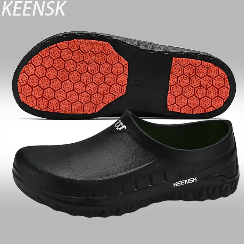 KEENSK EVA material Slide-in Slip-Resistant  work shoes womens Active Footwear Dry Soft clogs zapatos para hombres black trending shoes Water Proof shoes