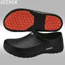 KEENSK Women's Slip-On Work Clogs - EVA Material, Slip-Resistant, Waterproof, Dry Soft Active Footwear for Men/Women, Black Shoes, Shoes For Women