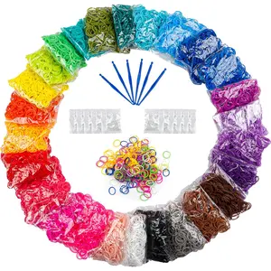 12730+ Loom Rubber Bands Refill Kit in 26 Color with 500 Clips,6 Hooks,  Bracelet Making Kit for Weaving DIY Crafting