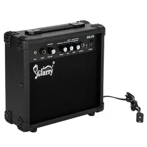 Glarry 20W Wired Electric Guitar & Bass Amplifier (GB-20) – Portable for Musicians, with Master Volume, Tone Controls, and 1/4 Inch Headphone Output Jack, Wired Amplifiers
