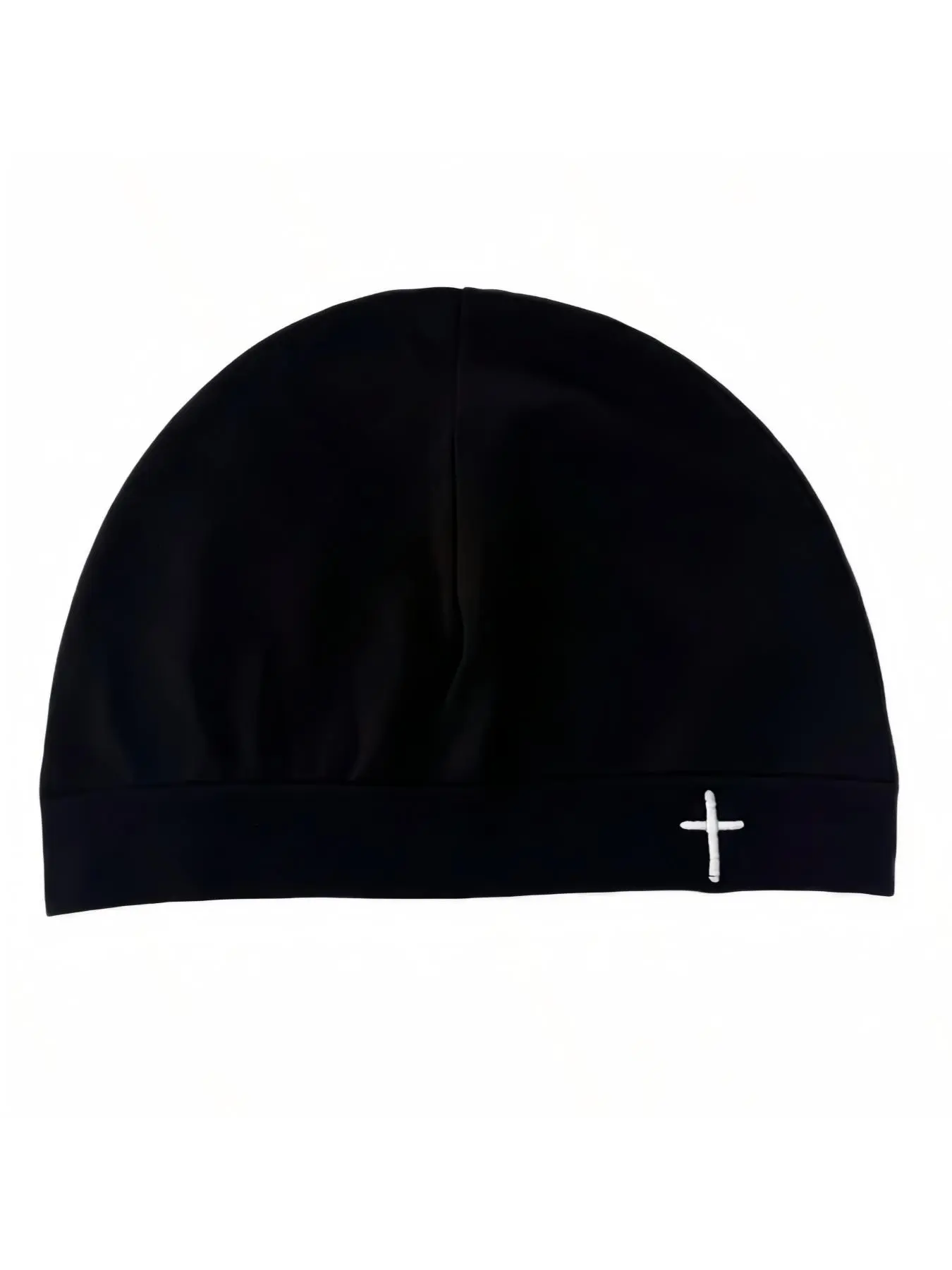 New Cross Embroidery Beanie, Hat with Cross, High-Quality Elastic Design, Unisex Casual Style, Perfect for Traveling, Cross Stitch Embroidery