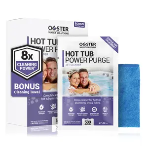 Ouster Hot Tub Power Purge Jet Cleaner Kit - Deep Cleaner for Hot Tub Jets, Tubes, Plumbing - Removes Hidden Gunk and Grime Buildup - Made in USA
