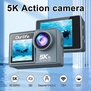 Outdoor Waterproof Action Camera - 50MP Digital Video Camera with Touch Screen, Portable Design, Suitable for Water Sports, Underwater & Fishing vlogging camera