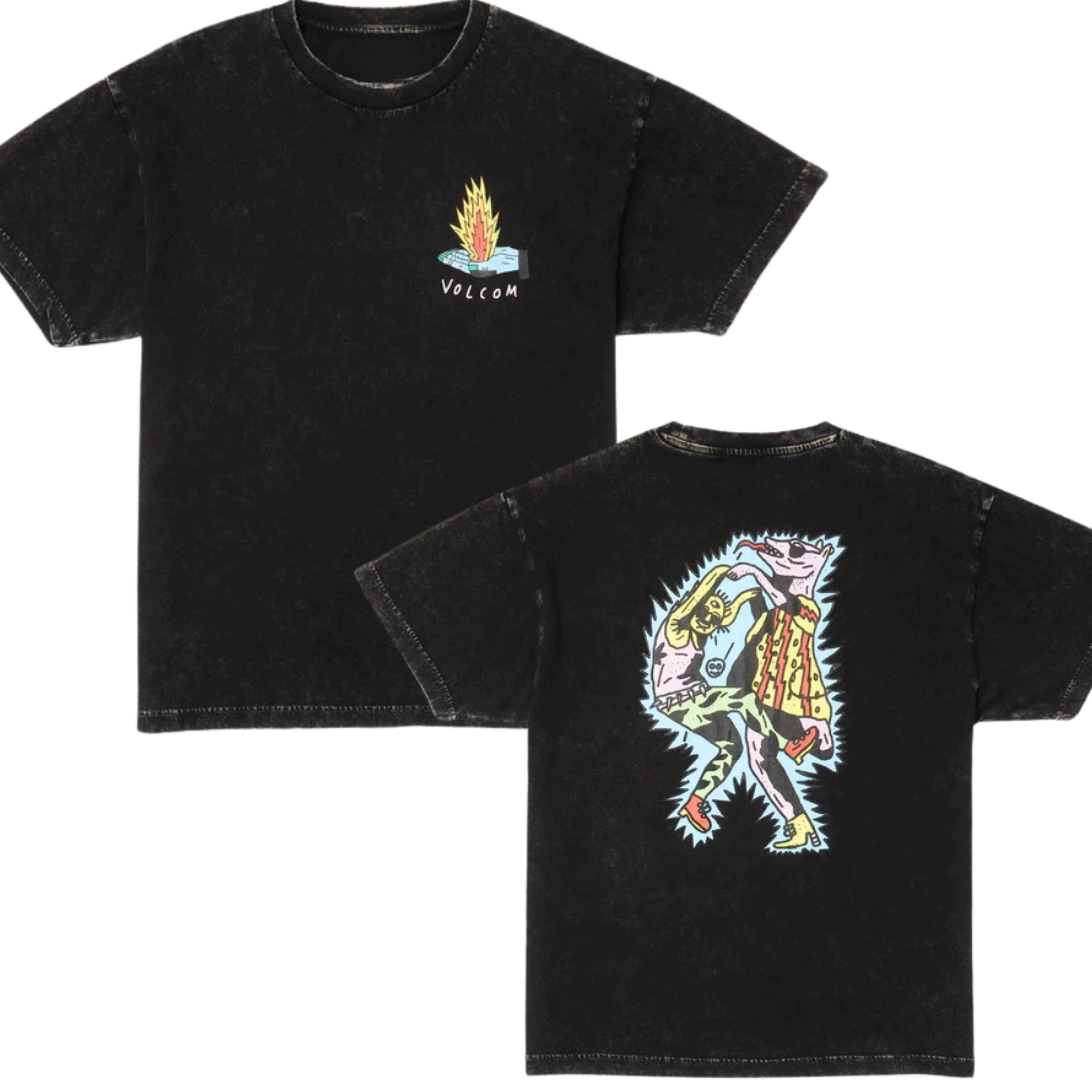 Retro Volcom Graphic T-Shirt, Vintage Streetwear Tee, Bold Print Back Design, Casual Unisex Apparel, Iconic Cool Style, Gift For Men, Top Menswear