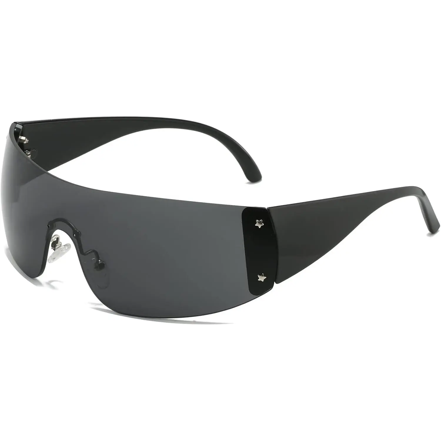 AIEYEZO Oversized Y2K Sunglasses for Women Men Trendy Retro 