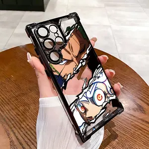 Anime Cartoon Zoros Luffies Phone Case Suitable for Samsung Galaxy S26 S25 S24 A57 A37 A07 A26 A36 A55 A35 A06 A16 A05 A14 A24 A34 A54 A15 A05S A25 A04e A04 S23 S22 S21 FE Ultra Plus Edge 4G 5G Anti Fall Transparent Soft Back Cover