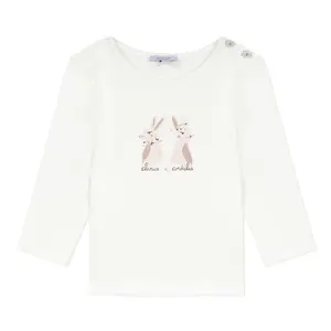 ABSORBA Beige T-shirt with bunny design