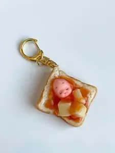HONEY BUTTER TOAST KEWPIE KEYCHAIN
