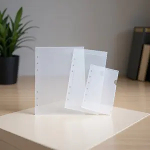 3pcs A5/A6/A7 Transparent Ring Binder, Protective Cover, Portable Sticker Notebook, Photo Album Accessory, Album Ring Binder Replacement Core, High Quality, Storage Binder
