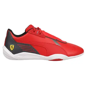 PUMA Mens Scuderia Ferrari R Cat Machina Motorsport Lace Up Sneakers Shoes Casual - Red