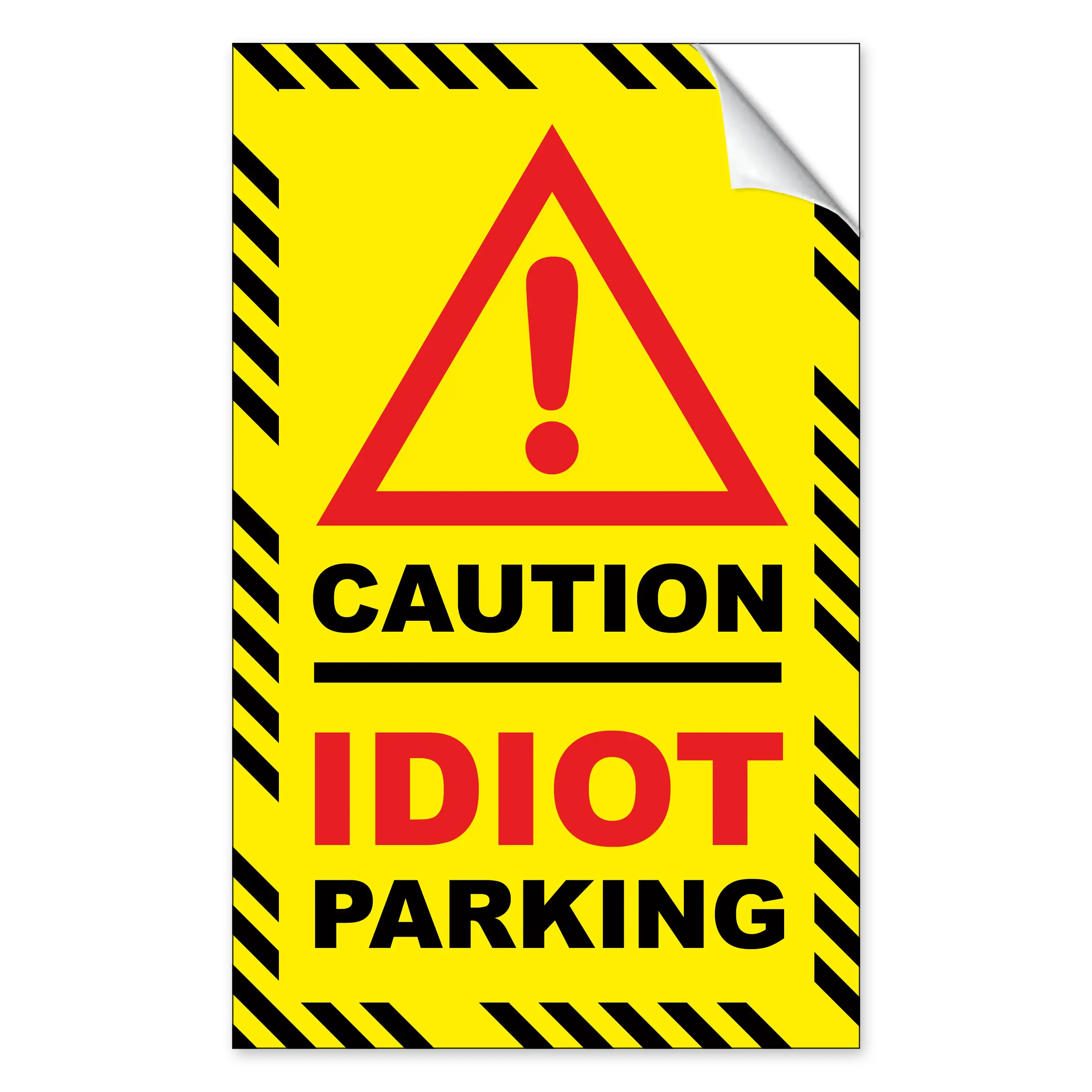 12 Prank Idiot Parking Violation Stickers for Windshields of Bad Drivers!
