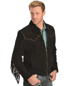 Scully Men's Boar Suede Fringe Jacket - 221-19