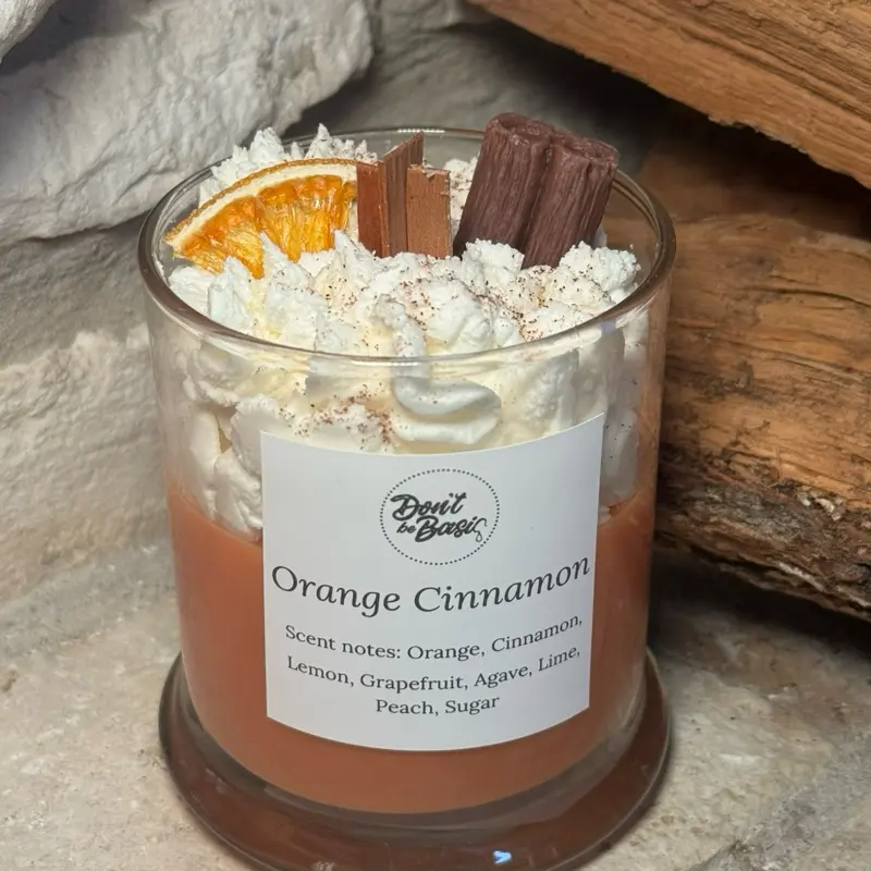 Orange cinnamon dessert candle Orange cinnamon dessert candle