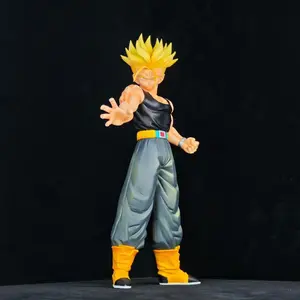 Dragon Ball Trunks Figure Super Saiyan Battle Pose Collectible Statue, Anime Character Figurine, Perfect Gift for Fans