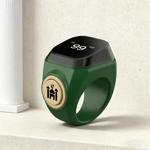 Portable Smart Prayer Ring, APP Connected, Vibration Reminder, Waterproof Shockproof, Button Counter, Islamic Ramadan Hajj Gift