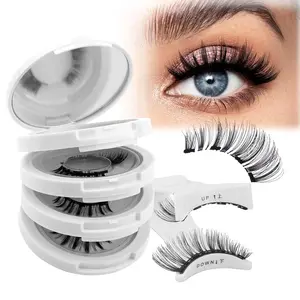（Please confirm the product specifications）Reusable Magnetic Eyelashes - Natural Look Kit with Applicator, Easy to Wear & Remove all-day comfort cat makeup