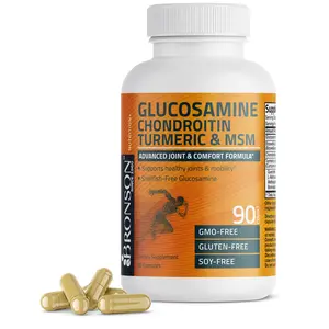 Glucosamine Chondroitin Turmeric & MSM - Natural Supplement for Healthy Joints - Fitness