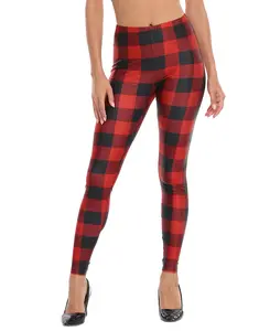 HDE Trendy Design Workout Leggings - Fun Fashion Graphic Printed Cute Pattern High Waist Stretchy Bottoms