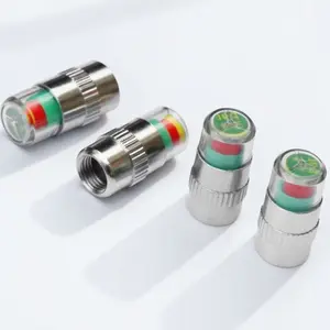 4-Pack Tire Pressure Monitor Valve Caps, Tire Pressure Monitoring, Auto Alert TPMS Sensors, Real-Time Pressure Warning, High Precision Tire Pressure Gauge, Universal Tire Pressure Indicator
