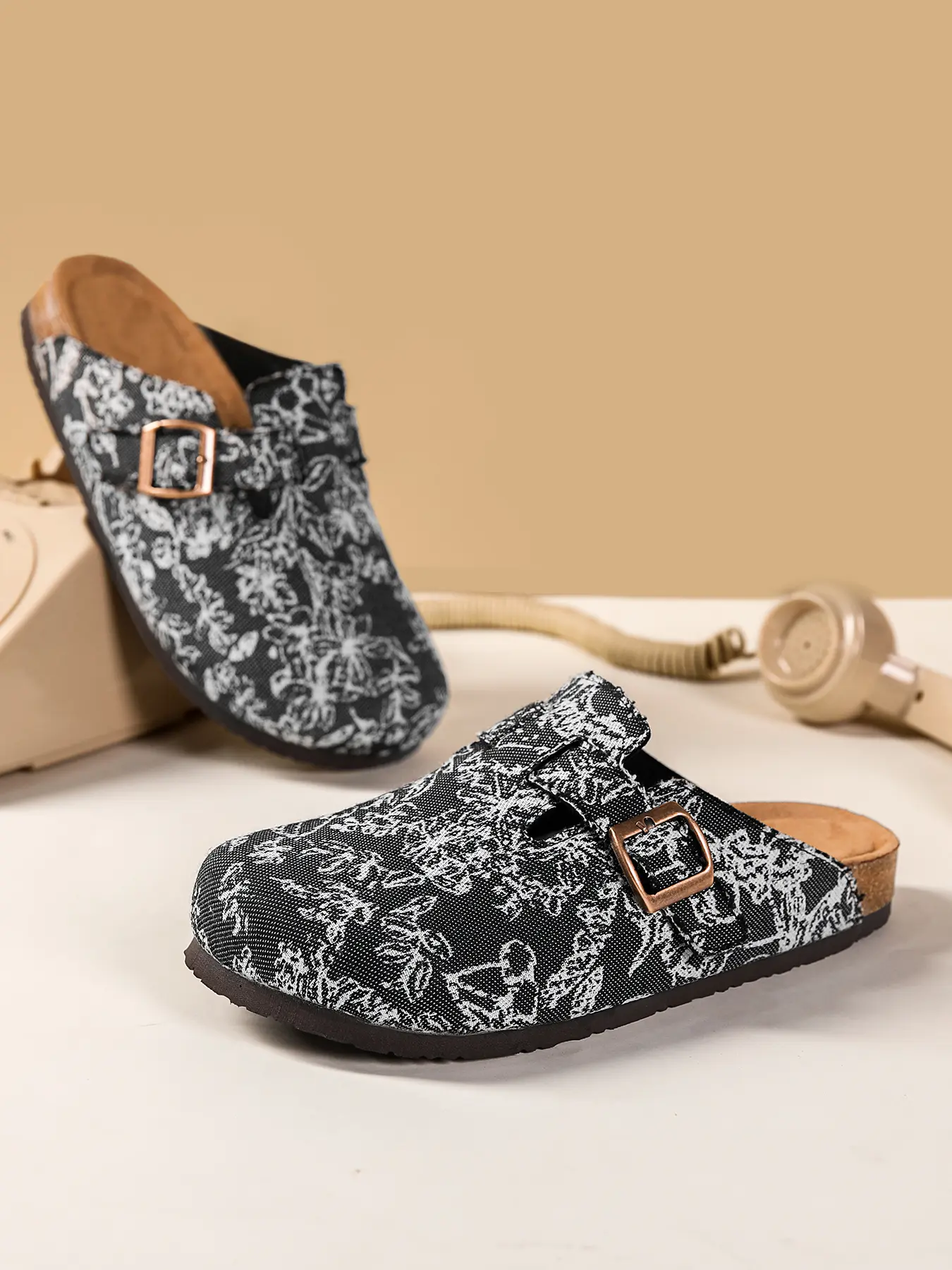 Women Men Birk Sandals Slip-On Non Slip Mules, Slip On Clog, Lightweight Cushioned Clogs, Comfortable Trendy Design, Random Floral Pattern, Perfect Casual Wear, Ideal Gift Choice