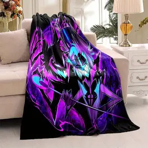 Hazebni Hotel Alastor Soft Cozy Blanket Perfect for Car Camping All-Season Portable Throw Ideal Gift for Family or Friends