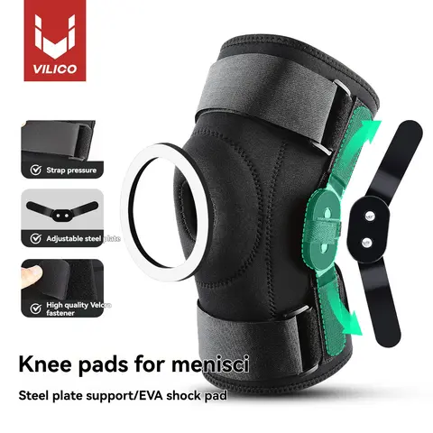 Adjustable Hinged Knee Brace for Meniscus Injury Recovery, Side Stabilizer & Hinge Support, Knee Brace Stabilizers, Unisex Sporty Design, All Seasons Use, Patellar Knee Brace