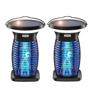 Solar Bug Zapper, 3-in-1 Mosquito Zapper with Camping Lantern, Cordless Bug Zapper for Outdoor and Indoor, Battery Powered Fly Zapper, Waterproof Mosquito Killer for Patio, Home, Backyard, Camping#fathersdaygifts