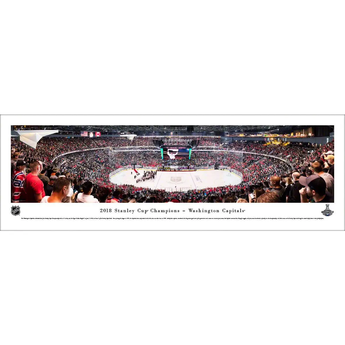 Washington Capitals 2018 Stanley Cup Champions Panoramic Picture