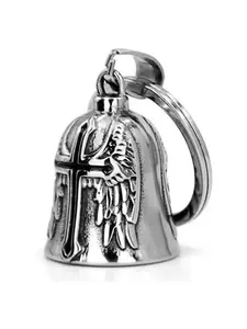 Biker Bell for Motorcycles, Christmas Halloween Gremlin Guardian Design, Good Luck Riding Spirit Bell Accessory for Men & Women
