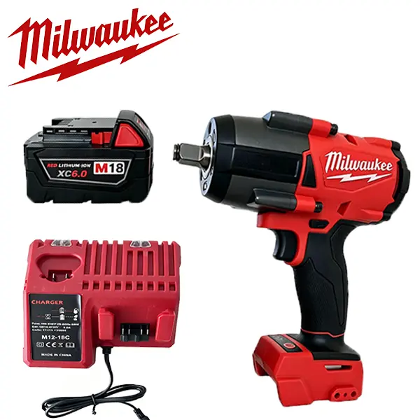 Milwaukee M18 Series 1000N Class Brushless Impact Wrench, 1/2 in Drive Friction Ring Anvil, High Torque, High RPM, Multi-Mode Control, Belt Clip - Heavy-Duty Power Tool for Automotive Repair, Garage Use