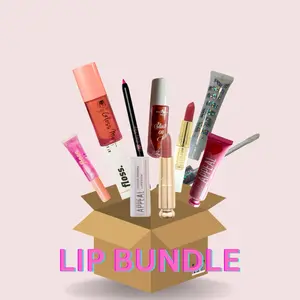 Lippie Bundle Grab Bag Ships from California - Includes Lipgloss, Glossy, Makeup, Cosmetic, Lipstick Variants - Standard to Large Sizes Available