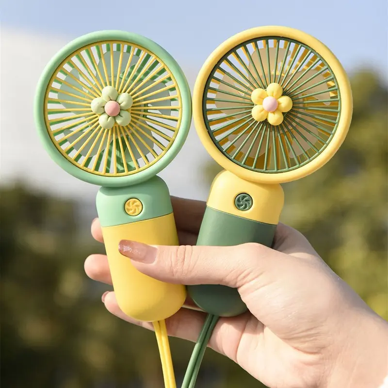 Portable Handheld Fan USB Rechargeable, Small Travel Fan