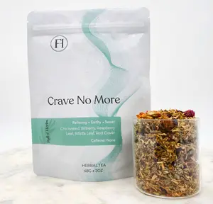 Crave Control Herbal Tea – Natural Appetite & Sugar Balance Blend with Chickweed, Bilberry, Raspberry Leaf & Red Clover | Support Healthy Metabolism (48g / 2oz)