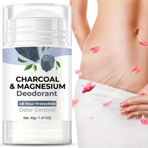 Women's Deodorant Personal Care Activated Charcoal & Magnesium Odor - 24 Hour Long Lasting Freshness Underarm Antiperspirant Unisex Deodorant for Men and Women