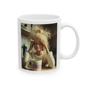 Doll Face Meme v3 Mug - Funny Ceramic Coffee Mug 11oz & 15oz