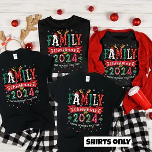 Family Christmas 2024 Making Memories Together T-shirt, Family Christmas Shirt, Matching Family Tee, Christmas Gift