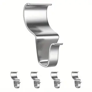 5/10pcs Heavy Duty Porch Siding Hooks - Non-Perforated Vinyl Hooks for Hanging, Stainless Steel Ornament Hanging Hooks - Creative S-Shaped Hooks for Concealing Wall Joints