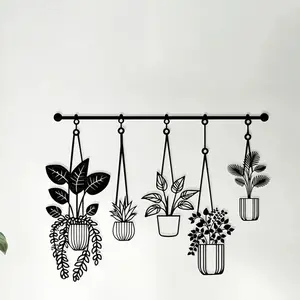 Plant Hanging Rack Design Wall Decor, Hanging Plant Hanger, 1 Count Modern Simple Garden Decor, Easy To Hang, Ideal Gift for Plant Lovers