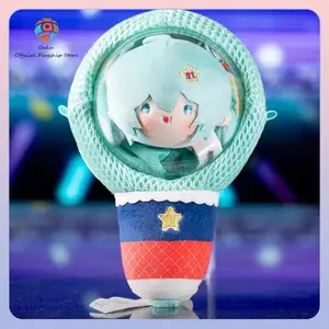 New Genuine Hatsune Mikustuffed Ita Bag Plush Doll Starlight Voice Microphone Series Plush Dango Keychains Doll Bag Gift Toy