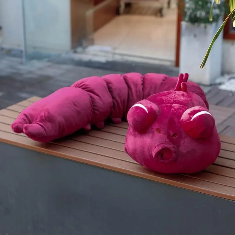 1.3m Long Worm Plush Toy, Cute Monster Worm Soft Huggable Stuffed Animal, Kawaii Decor Toy, Birthday Gift for Fans, Home Decoration, Room Decoration Toys, Birthday Gift Idea, Kawaii Stuffed Animals, Soft Cuddly Gift