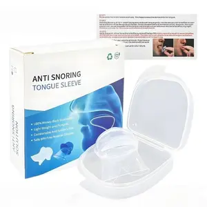 New Anti-Snoring Tongue Guard Silicone Nasal Snore Stopper Breathing Aid Sleep Apnea Relief Device, Comfortable & Effective Snoring Solution
